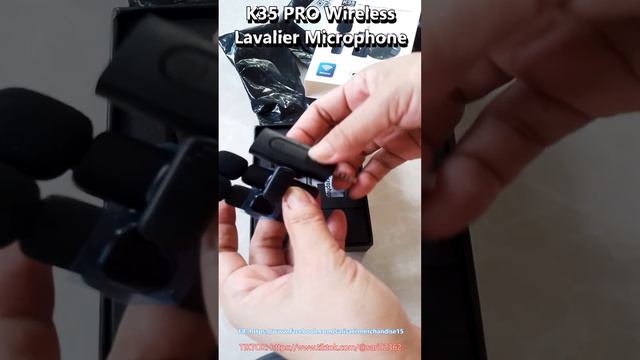 K35 PRO Wireless Lavalier Microphone #wirelessmicrophone смотреть онлайн