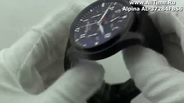 Обзор. Мужские наручные часы Alpina AL-372B4FBS6 смотреть онлайн