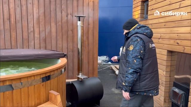 Японская купель «Фурако» с подогревом воды смотреть онлайн