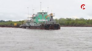 Земснаряд в работе