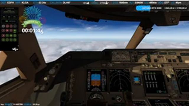 ✈ X- Plane 11 - NOWOROCZNY LONG !!! BOEING 747-8 EDFH - KLGA -- IVAO смотреть онлайн
