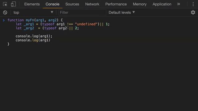 Javascript - Adding default parameters to functions смотреть онлайн