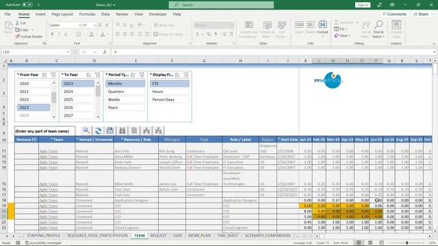 Excel Interface (XLI) for OpenText PPM - Team (Resource Pool) Capacity Management смотреть онлайн