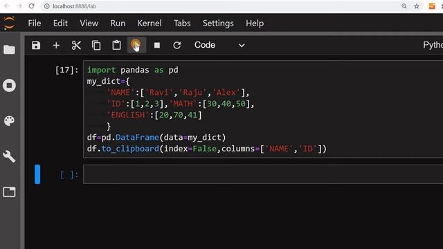 Python Pandas DataFrame data to Clipboard by to_clipboard() MySQL sample table or Excel as source смотреть онлайн