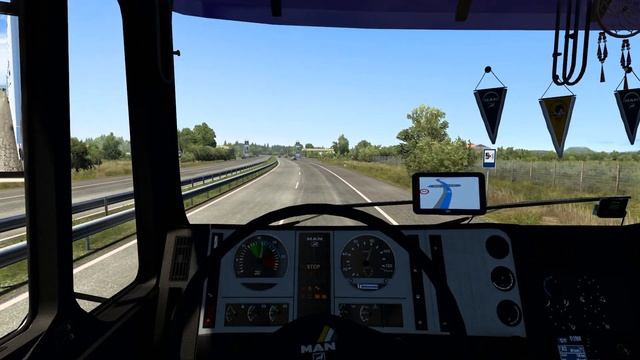 4K | ETS2 1.46 | MAN F2000 BDF JUMBO | Karlovo (BG) - Sofia (BG) | ETS2 Mods смотреть онлайн