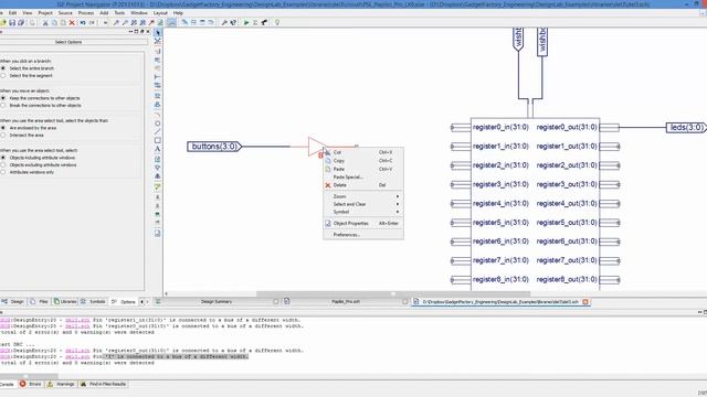 Xilinx Schematic Editor - Connect IO Marker to bus of different length смотреть онлайн