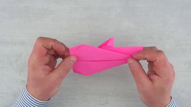 Акула из бумаги оригами рыба. Shark from paper origami fish. смотреть онлайн