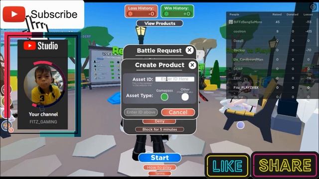How To Put Game Pass using Asset ID in PLS STEAL GAME IN ROBLOX смотреть онлайн