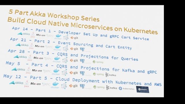 INTRO (0:54) | Akka Workshop Series: Build Cloud Native Microservices on Kubernetes and AWS смотреть онлайн