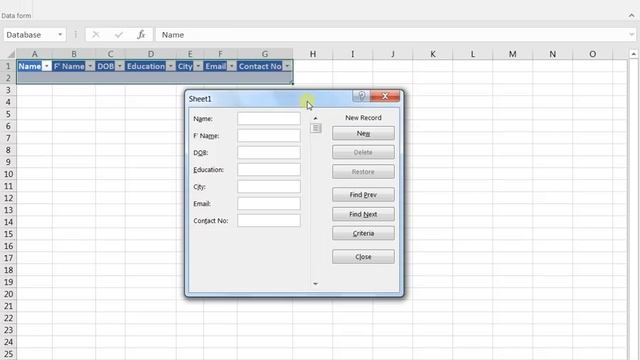 Data Entry Form Excel 2016 in Hindi смотреть онлайн