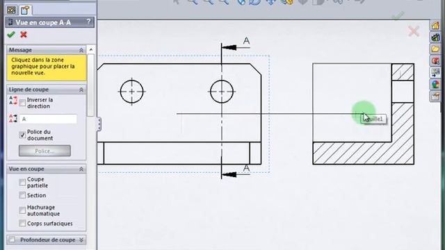 Mp10. Insérer une coupe locale avec l'outil "Rogner" dans solidworks смотреть онлайн
