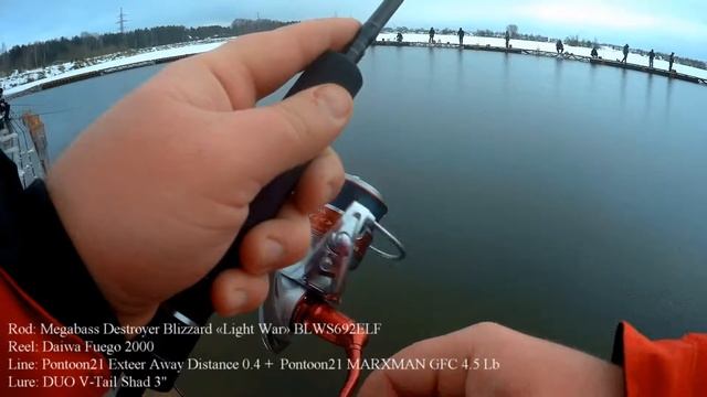 Ловля форели на платнике #13 DUO V Tail Shad 3'' смотреть онлайн