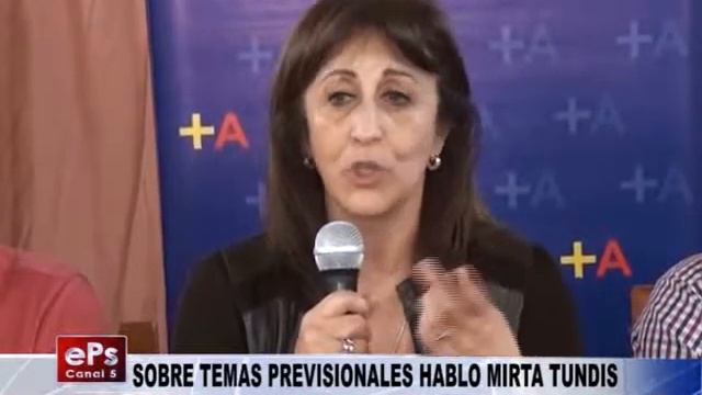 SOBRE TEMAS PREVISIONALES HABLO MIRTA TUNDIS PARTE 2 смотреть онлайн