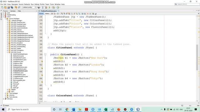 Java Swing Part-11 Using Tabbed Pane in a Swing Program смотреть онлайн