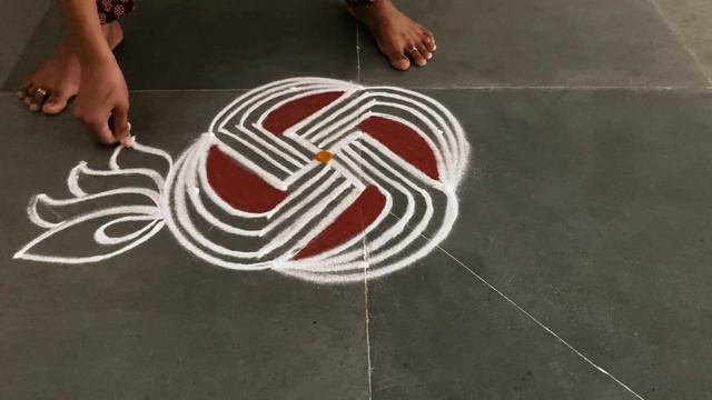 Vaikasi maadham 5*1 kolam designs| Simple lotus muggulu designs| easy rangoli designs смотреть онлайн