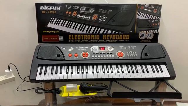 Electronic Keyboard 61 Mini Keys BigFun with Small Microphone and Free Adaptor Bf-830A2 смотреть онлайн