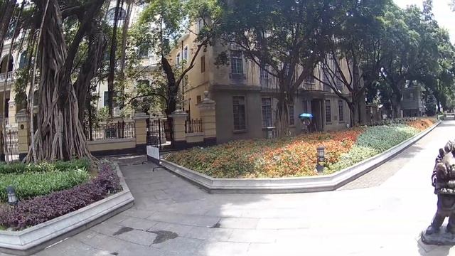 Shamian Park and Shamian Church of Guangzhou China смотреть онлайн