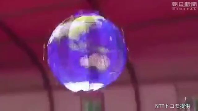 В Японии создали летающий 3D дисплей