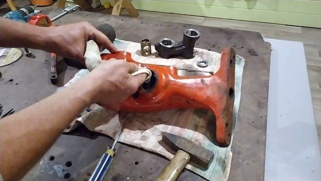 Косилка МФ70. Разбираем редуктор косы правильно! Часть 2. смотреть онлайн