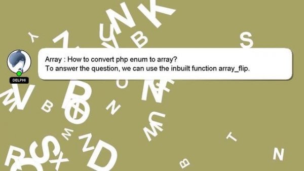 Array : How to convert php enum to array?