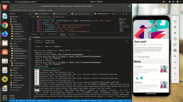 React Native Food delivery app - a short video смотреть онлайн