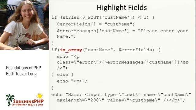 SunshinePHP: Beth Tucker Long - Foundations of PHP Tutorial смотреть онлайн