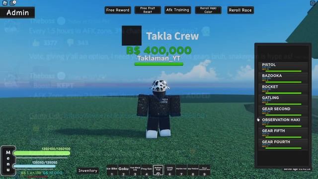 [AOPG] How To Get All Gears For FREE! A One Piece Game | Roblox смотреть онлайн