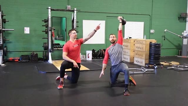 How To Perform The 1/2 Kneel Kettlebell Windmill
