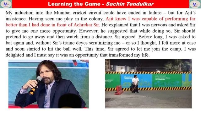 Learning the Game(Tamil) - Sachin Tendulkar part - 1 | 9th standard смотреть онлайн