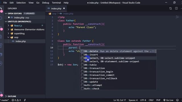 Bangla Object Oriented PHP Part-06 (Inheritance) смотреть онлайн
