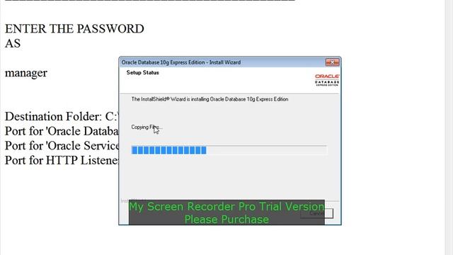 how to install the oracle 10g xpress eddition смотреть онлайн