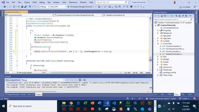 MVC5 handson adding try catch error handling to controller and views смотреть онлайн