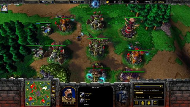Warcraft 3. Hum 1 vs 3 insane AI. Patch 1.35.0.19887 смотреть онлайн