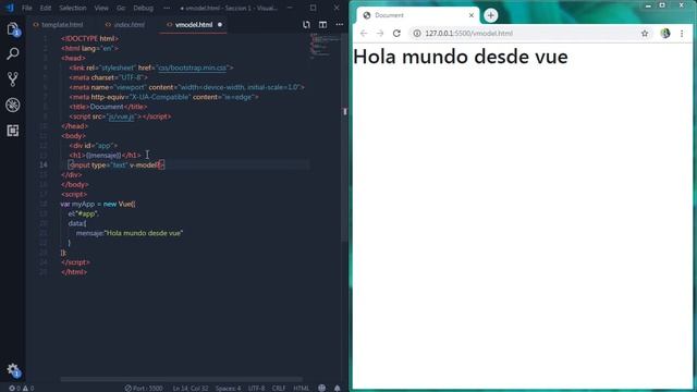 Directiva v-model смотреть онлайн