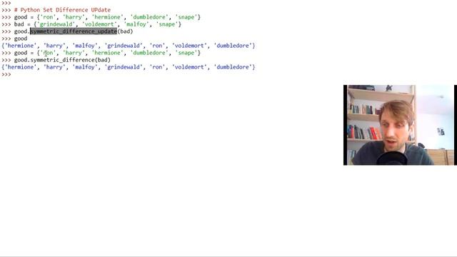 Python set.symmetric_difference_update() - A Helpful Illustrated Guide смотреть онлайн
