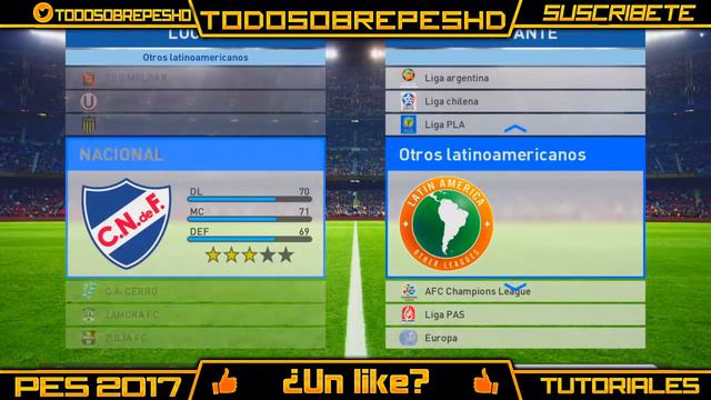 PES 2017/PS4 OPTION FILE CONMEBOL LIBERTADORES 2017 + TUTORIAL COMO INSTALAR смотреть онлайн