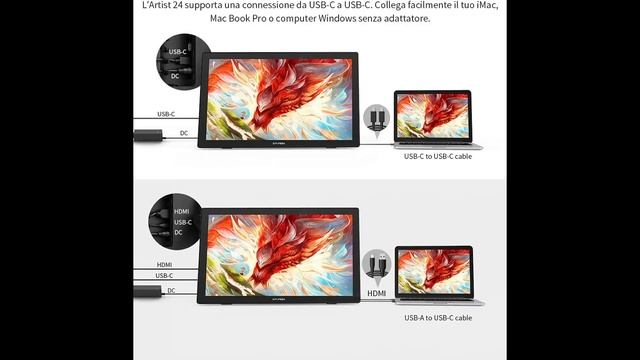 XP PEN Artist 24 Tavoletta Grafica смотреть онлайн
