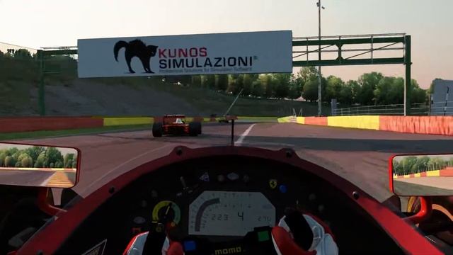 Assetto Corsa F1 1994 Ferrari 412T V12 Spa Francorchamps race Ultrarealistic onboard смотреть онлайн