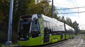 Частный трамвай Чижик в Петербурге-8 маршрут трамвая