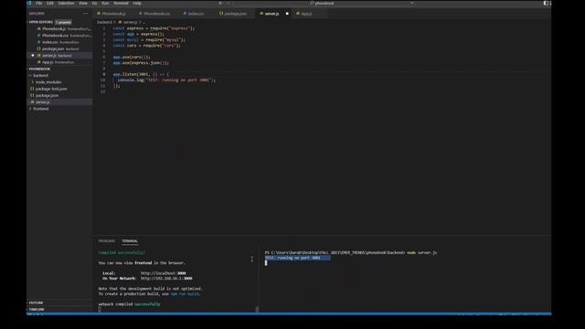 Creating Simple Phone book App using React, Node.js and MySQL смотреть онлайн