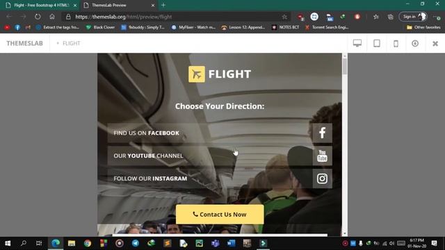 Flight : Free Bootstrap 4 HTML5 Business Website Template смотреть онлайн