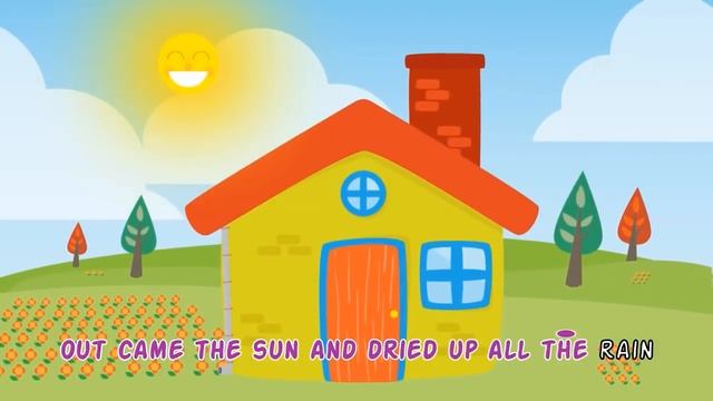 Itsy Bitsy Spider • Nursery Rhymes Song with Lyrics • Animated Cartoon for Kids смотреть онлайн
