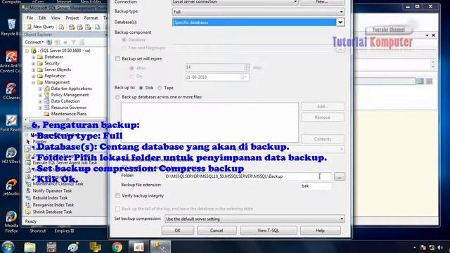 Membuat Backup Otomatis di Ms SQL Server 2008 R2 смотреть онлайн
