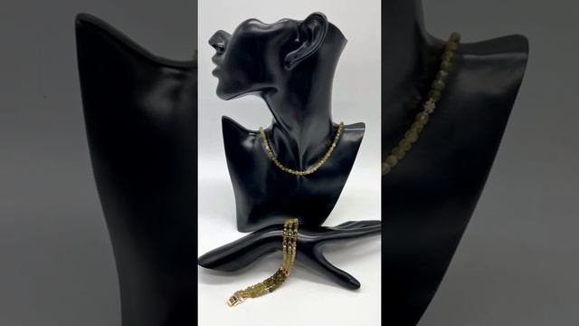 Украшения с зелёным гранатом. смотреть онлайн