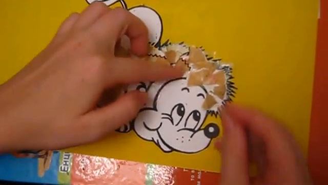 Аппликация для детей из стружки смотреть онлайн