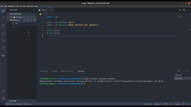 Python Conceitos Rápidos - Variáveis de Ambiente смотреть онлайн