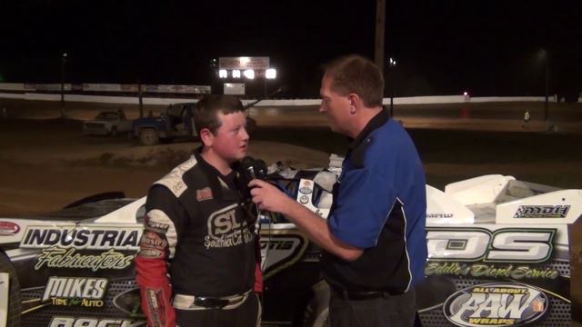 Logan Roberson in victory lane at Path Valley Speedway 8-14-15 смотреть онлайн
