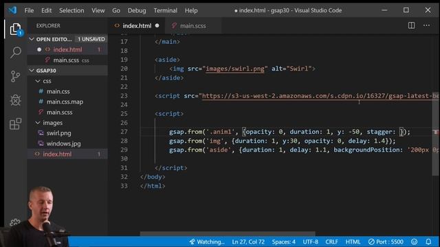 GSAP 3.0 Crash Course - JavaScript Animation Library смотреть онлайн