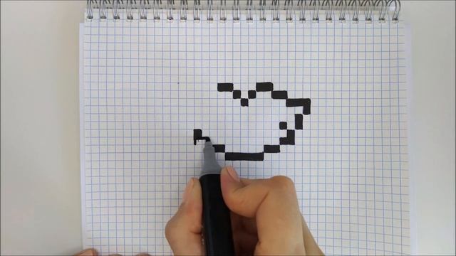 Как нарисовать по клеточкам ЗУБЫ ВАМПИРА #83 - #pixelart VAMPIRE TEETH