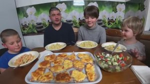 мукбанг отбивные/Наконец-то Андрей в кадре